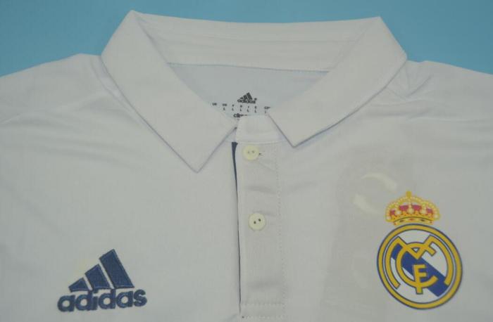 Long Sleeve Retro Jersey 2016-2017 Real Madrid Home Soccer Jersey Vintage Real Camisetas de Futbol