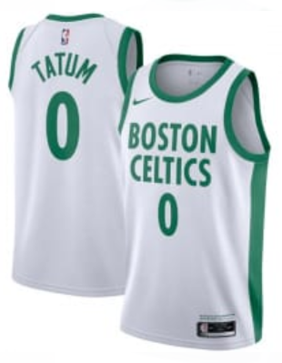 Boston Celtics 0 TATUM White NBA Jersey