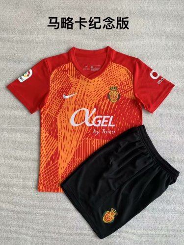 Youth Uniform Kids Kit 2023-2024 Mallorca Souvenir Edition Soccer Jersey Shorts