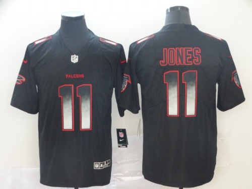 Atlanta Falcons #11 JONES Black/Red NFL Jersey
