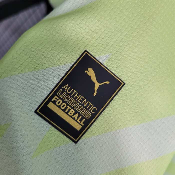 Fan Version 2023-2024 Manchester City Yellow Goalkeeper Soccer Jersey Man City Football Shirt