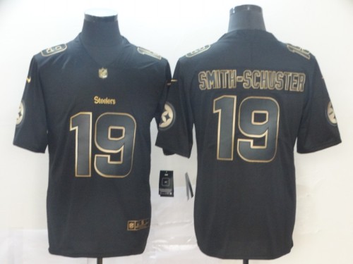 Pittsburgh Steelers 19 JuJu Smith Schuster Black Gold Vapor Untouchable Limited Jersey