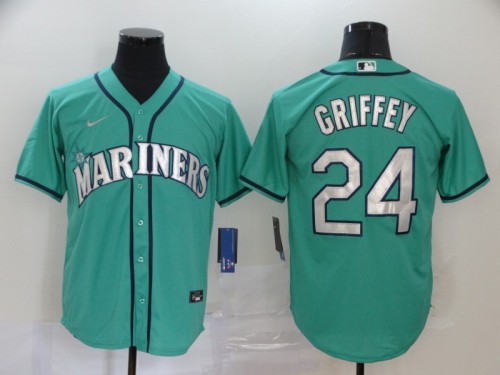 Seattle Mariners 24 GRIFFEY Green Cool Base Jersey