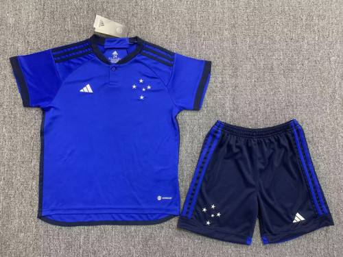 Adult Uniform 2023-2024 Cruzeiro Home Soccer Jersey Shorts