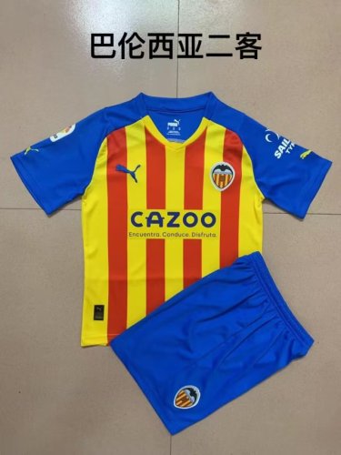Adult Uniform 2022-2023 Valencia 3rd Away Soccer Jersey Shorts