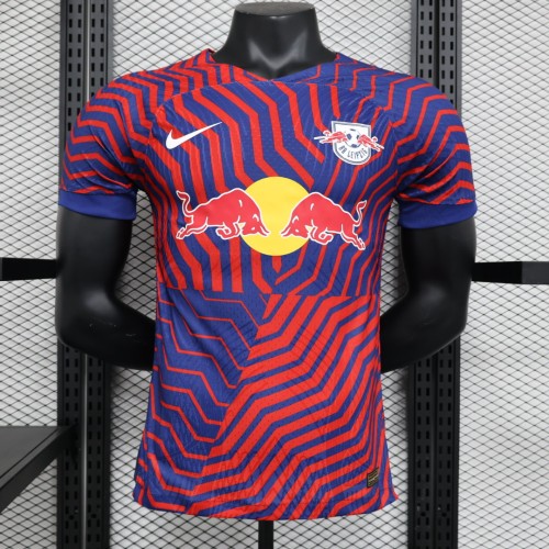 Player Version 2023-2024 RB Leipzig Blue/Red Soccer Jersey