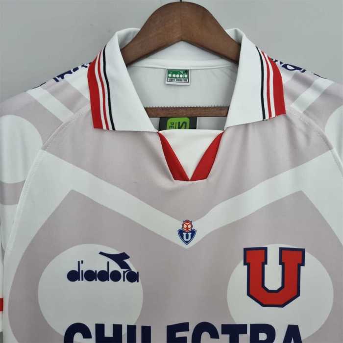 Retro Jersey 1996 Universidad de Chile Away White Soccer Jersey