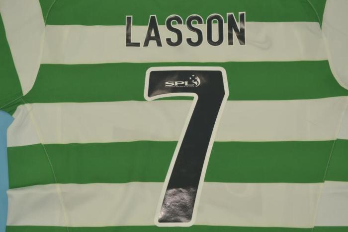 Retro Jersey 2005-2006 Celtic 7 LARSSON Home Soccer Jersey