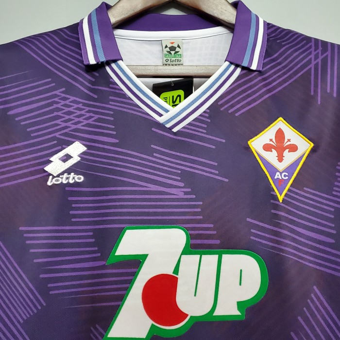 Retro Jersey 1992-1993 Fiorentina Home Soccer Jersey