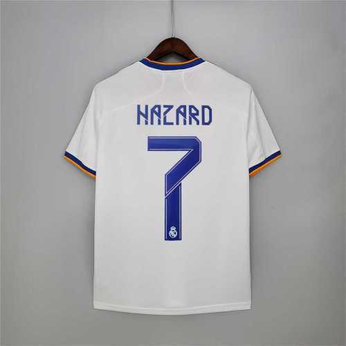 Fans Version 2021-2022 Real Madrid HAZARD 7 Home Soccer Jersey