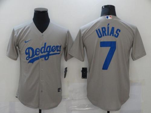 Los Angeles Dodgers 7 Julio Urias Grey 2020 Cool Jersey