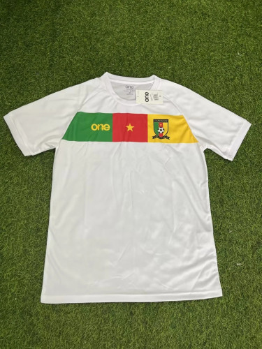 Fans Version 2022 World Cup Cameroon White Soccer Training Jersey