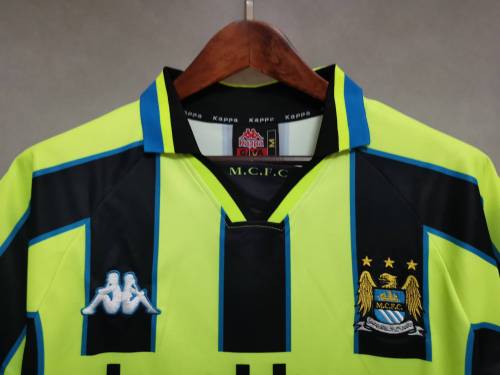 Retro Jersey 1998-1999 Manchester City Away Soccer Jersey Vintage Football Shirt