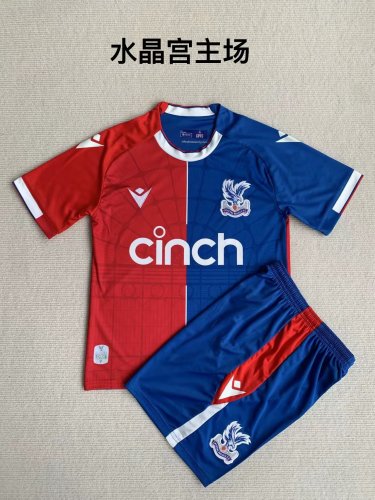 Adult Uniform 2023-2024 Crystal Palace Home Soccer Jersey Shorts