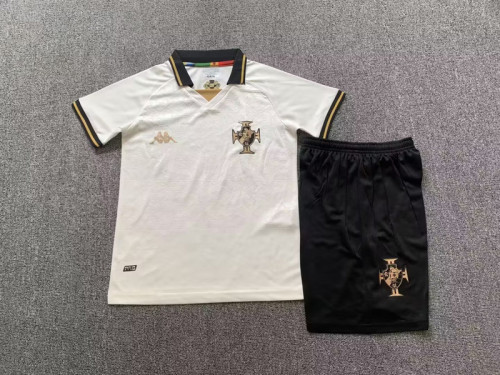 Youth Uniform Kids Kit 2023-2024 Vasco Away White Soccer Jersey Shorts