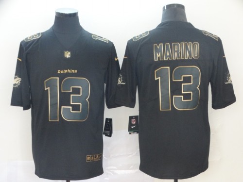 Miami Dolphins 13 Dan Marino Black Gold Vapor Untouchable Limited Jersey