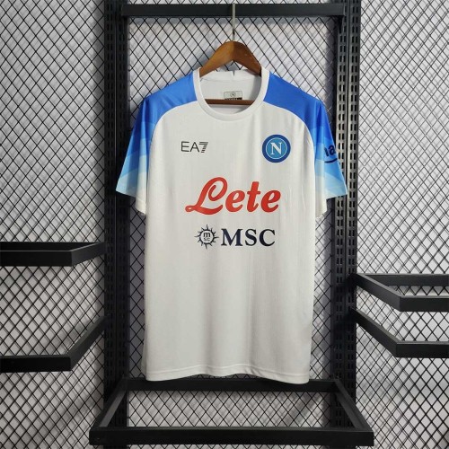 Fans Version 2022-2023 Calcio Napoli Away White Soccer Jersey