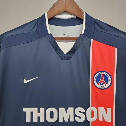 Retro Jersey 2002-2003 PSG Home Soccer Jersey Vintage Paris Football Shirt