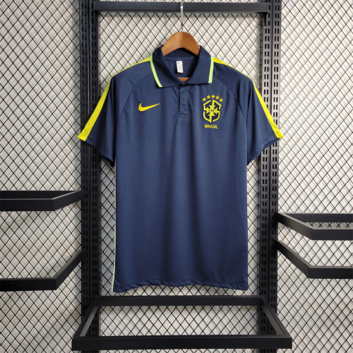 2023-2024 Brazil Royal Blue Soccer Polo