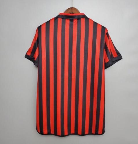 Retro Jersey AC Milan 1999-2000 Home Red Soccer Jersey AC Vintage Football Shirt