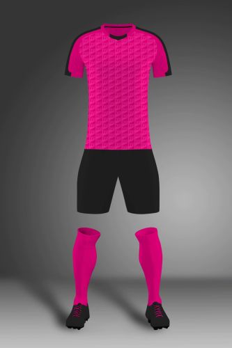 Rose Adult Uniform Soccer Training Suit Jersey and Shorts