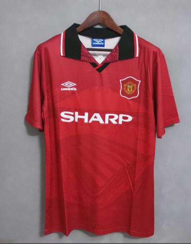 Retro Jersey 1994-1996 Manchester United Home Red Soccer Jersey
