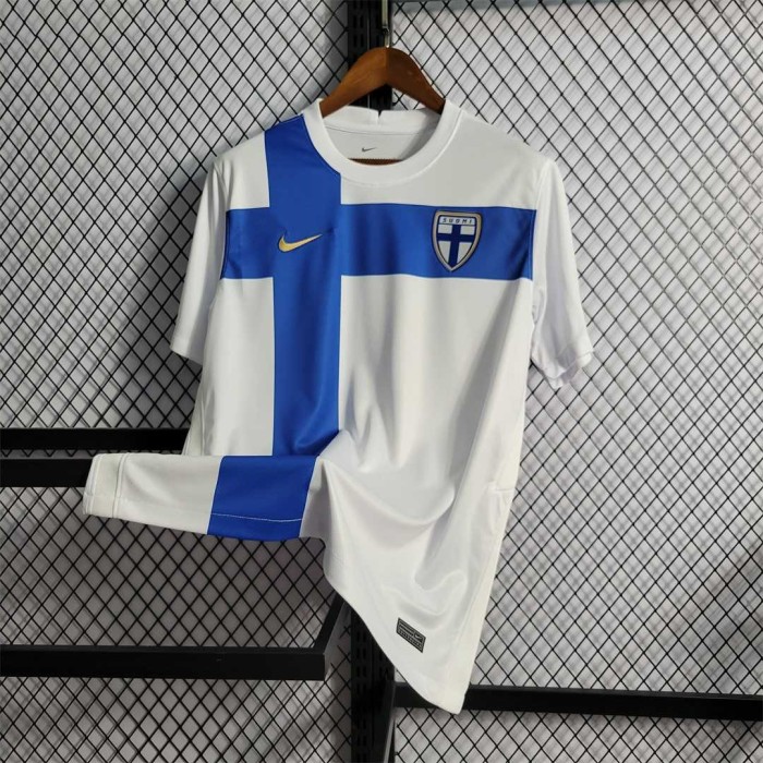Fans Version 2022 World Cup Finland Home Soccer Jersey