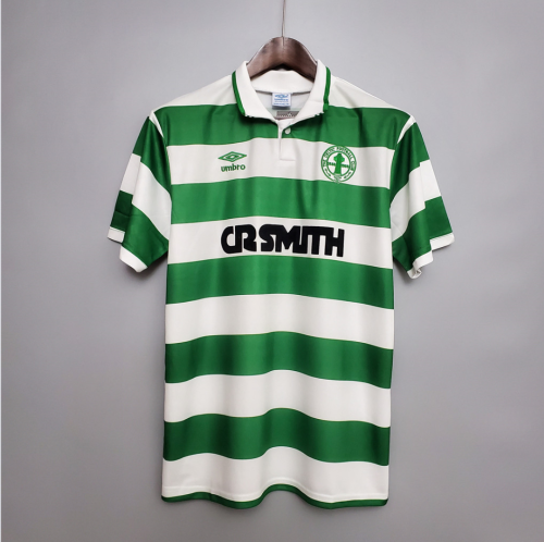 Retro Jersey 1987-1989 Celtic WAIKER 10 Home Vintage Soccer Jersey