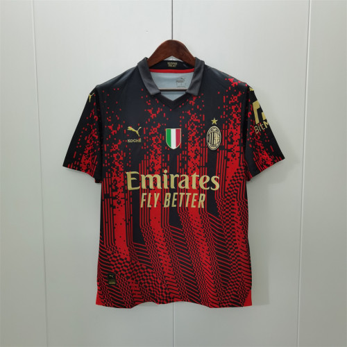 with Front Patch Fans Version 2022-2023 AC Milan 4th Away Soccer Jersey