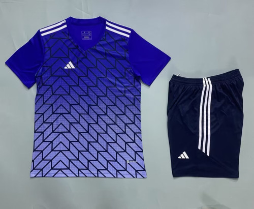 AFX-#731 Purple DIY Custom Blank Uniforms Soccer Jersey Shorts