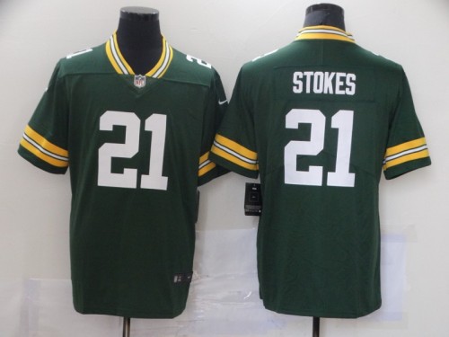 Packers 21 Eric Stokes Green 2021 NFL Draft Vapor Untouchable Limited Jersey