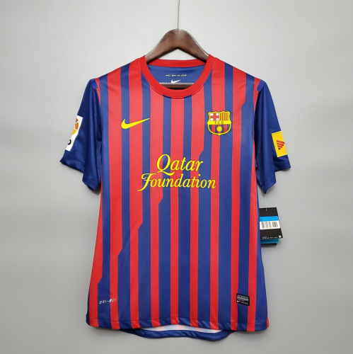 with LFP+TV3 Patch Retro Jersey 2011-2012 Barcelona Home Soccer Jersey