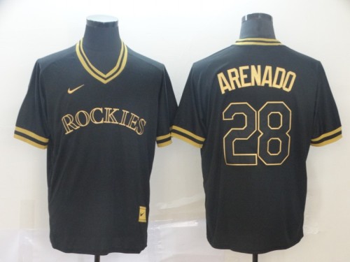 2019 Colorado Rockies # 28 ARENADO Black MLB Jersey