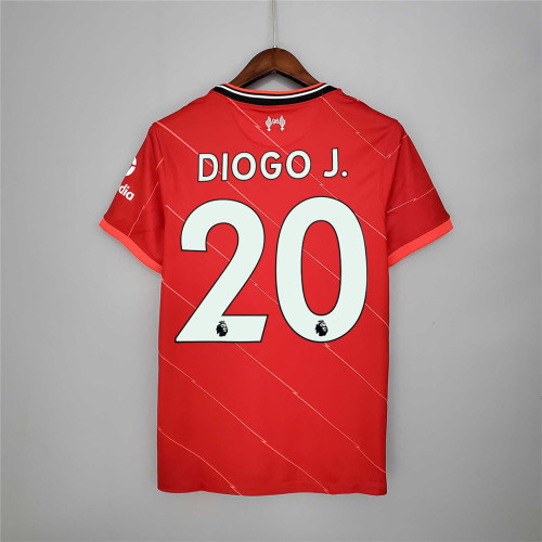 Fans Version 2021-2022 Liverpool DIOGO J. 20 Home Soccer Jersey