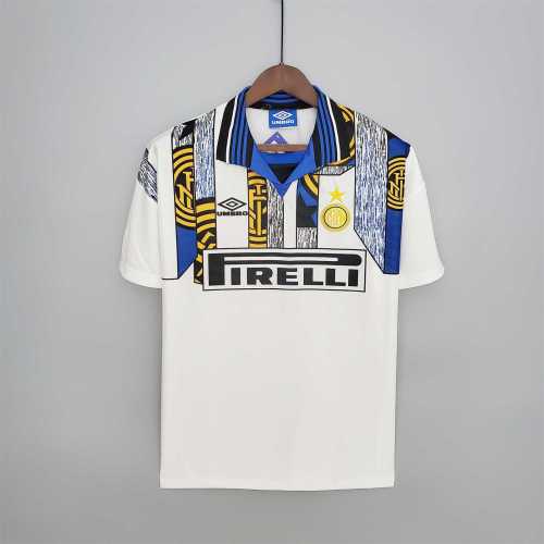 Retro Jersey 1996-1997 Inter Milan Away White Soccer Jersey