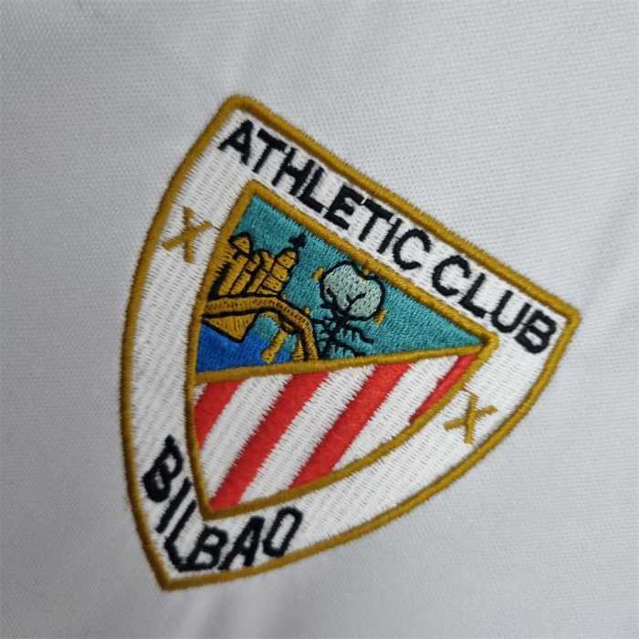 Retro Jersey 1997-1998 Athletic Bilbao Away Royal Blue/White Soccer Jersey