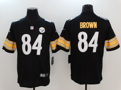 Pittsburgh Steelers #84 BROWN Black NFL Legend Jersey