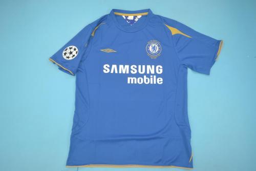 with UCL Patch Retro Jersey 2005-2006 Chelsea 100 Years Centenay Home Soccer Jersey