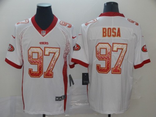San Francisco 49ers 97 Nick Bosa White Drift Fashion Limited Jersey