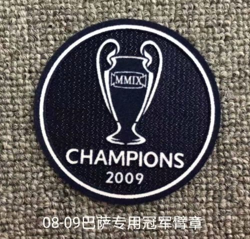 Retro Patch 2009 Champions for Barcelona 2008-2009 Jersey