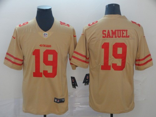 San Francisco 49ers 19 SAMUEL Yellow NFL Jersey