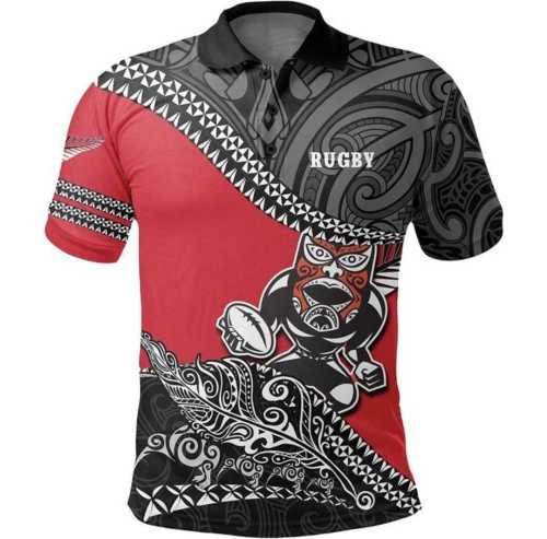 2023 New Zealand Black Rugby Polo