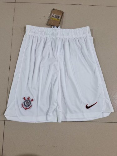 2023-2024 Corinthians Away White Soccer Shorts