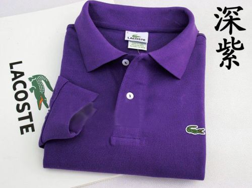 Dark Purple Long Sleeve La-coste Polo for Men and Women Style
