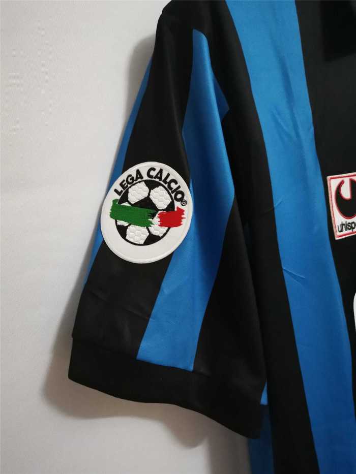 with Serie A Patch Retro Jersey 1988-1990 Inter Milan MATTHAUS 10 Home Soccer Jersey