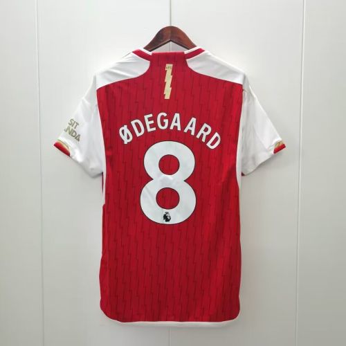 with EPL Patch Martin Odegaard shirt for Fan Version 2023-2024 Arsenal Home Soccer Jersey