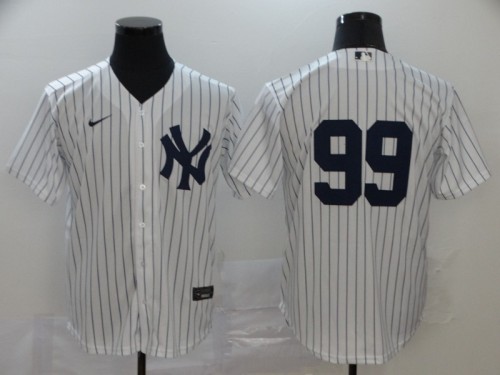 New York Yankees 99 Aaron Judge White 2020 Cool Base Jersey
