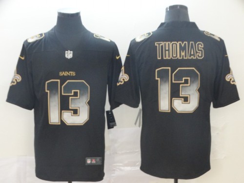 New Orleans Saints 13 Michael Thomas Black Arch Smoke Vapor Untouchable Limited Jersey