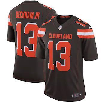 Cleveland Browns 13 BECKHAM JR Black/Red NFL Jersey
