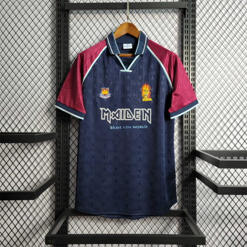 Retro Jersey 1999 West Ham Iron Maiden home joint board Soccer Jersey
